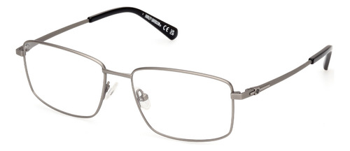 Lentes De Vista Transparente Harley Davidson Hd50027011 Color Gris Talla M
