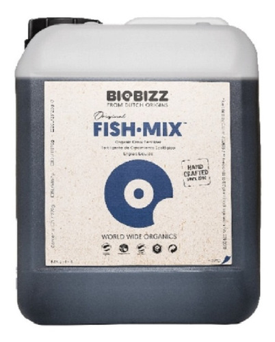 Fert Org Fish Mix 5l 100%orgânico Grow Cultivo Indoor