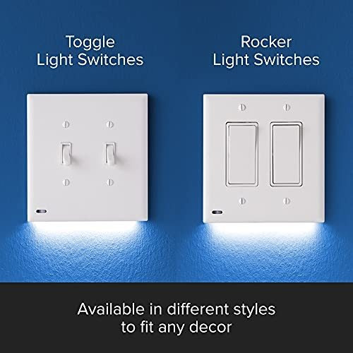 Switchlight Para Interruptor Luz Doble Banda Placa Pared