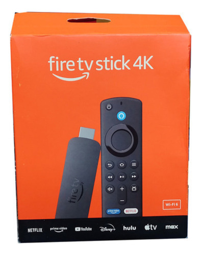 Fire Tv Stick 4k Ultra Hd Alexa Wi-fi 6 Rápido E Inteligente Preto De Voz