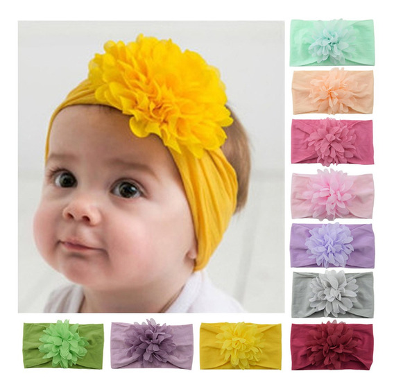 accesorios de pelo para bebes y niños pequeños amarillo Xiaoyu 10PCS diademas y lazos para bebes 