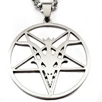 Comprar Dije Baphomet Talismán Sello Satanás Acero Inoxidable #113