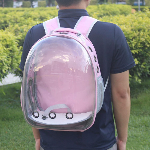 Mochila Para Llevar A Tu Gato Con Cápsula Transparente