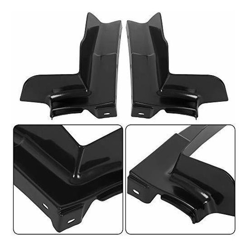 Defensas - Front Bumper Fillers Plastic Black Set Of 2 Pcs C
