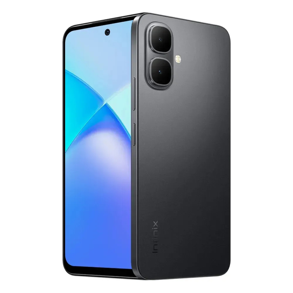 Smartphone Infinix Smart 10 4g 3gb Ram 64gb Ssd Câmera 8mp + Ia, Tela 6.67 Hd+ 120hz, Bateria 5000mah, Processador T7250, Android 15 Go, Dual Chip - Preto