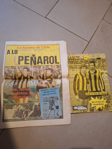 Antigua Revista Y Diario De Peñarol. La Voz Peñarolense (Usado)