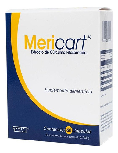 Mericart 500 Mg 1 Caja 60 Capsulas Sabor Sin Sabor