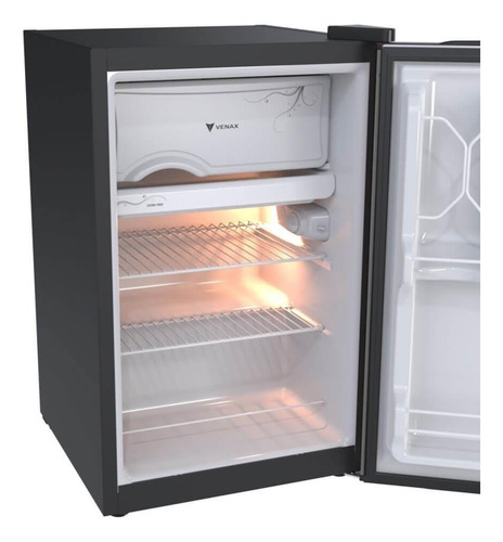 Frigobar Geladeira Mini Venax Grafite 82 Litros Ngv 10 127v