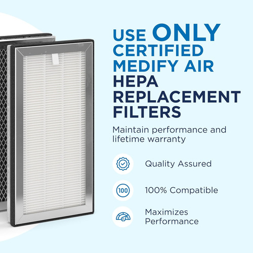 Purificador De Aire Medify Ma-15 Con Filtro H13 True Hepa |