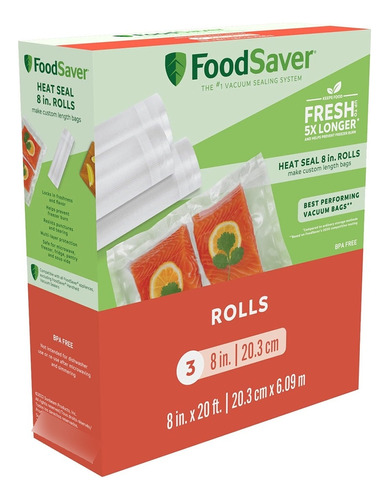 Foodsaver Bolsas Selladoras Al Vacío, Rollos Para Almacena.