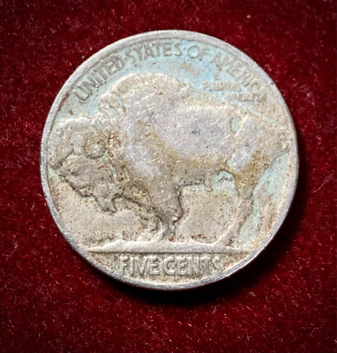 Moneda 5 Centavos Estados Unidos 1929 Indio Km 134 Bison