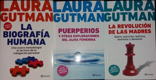 Lote 3 Libros Laura Gutman Biografía Revolución Puerperios