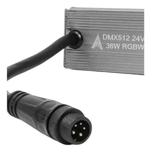 Ribalta Refletor Led Rgbw 24 Leds RGB 36w DMX51224 Conector AAA Top 24v