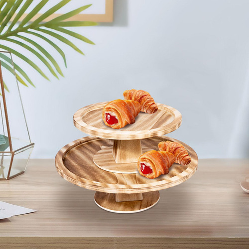 Soporte Para Magdalenas De 2 Niveles, Plato De Macarrón,