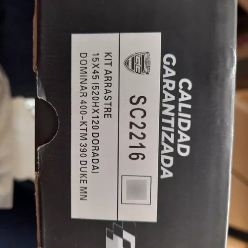 Kit Arrastre Dominar 400 Ug 250 Ktm Duke 250-390 Ng Revo