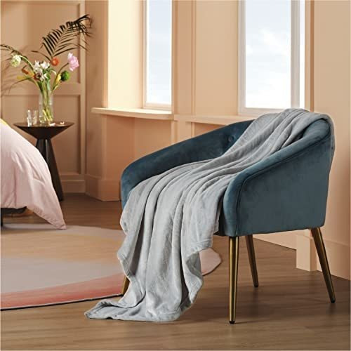 Colcha Para Cama Bedsure De Color Gris Claro Individual