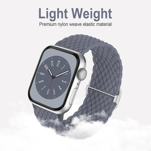 Solo Loop Trenzado Compatible Con Apple Watch Band De 4.5 Cm