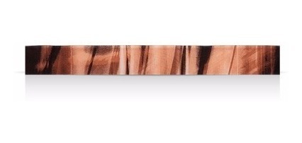 Guardas De Vidrio Acuarela Listel Saks Beige 3,3x29,7cm
