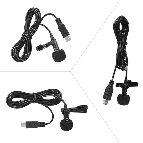 Mic Microfone Com Clip Collar Para Gopro Hero 3 3+ 4