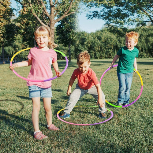 Artcreativity - Hula Hoops Para Niños, Juego De 6, Colores A