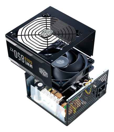 Fonte Cooler Master Mwe Gold 850 V2 80 Plus Gold 850w P Cor Preto