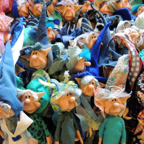 Imagen 9 de 10 de Duende Articulado. Se Paran Solos! (15cm. Sin Medir Gorro!)
