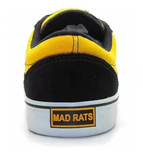 Tênis Mad Rats Old School Preto/ Amarelo