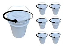 Comprar Balde Para Industria De Grãos 20l E Tampa Rosca - Kit 7 Pçs