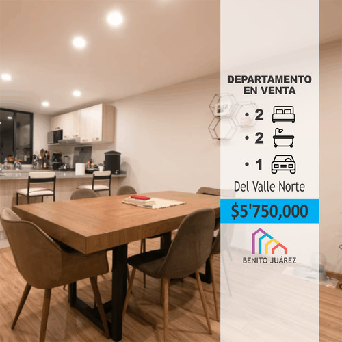 Departamento En Venta Amores Colonia Del Valle Norte