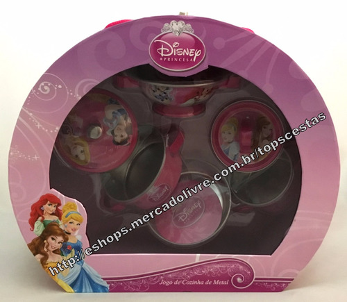 Jogo De Cozinha De Metal Princesas Disney Original Toyng