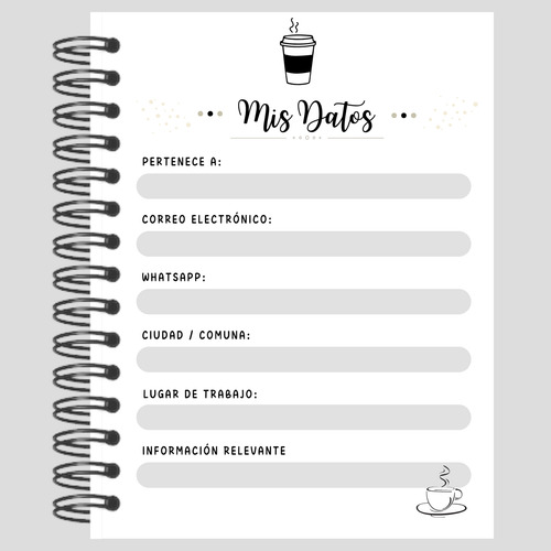 Agenda Black Planificador Semanal Finanzas Hombre + Lapicero Negro Planner Semanal Black 2025