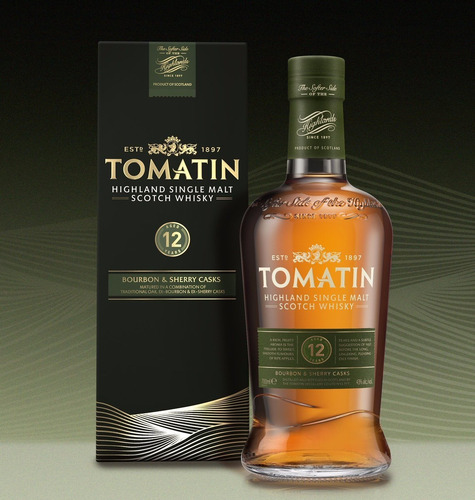Whisky Tomatin 12 Años Single Malt 700ml En Estuche