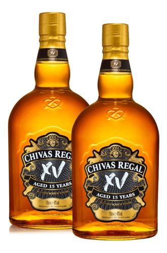 Whisky Chivas Regal Xv 15 Años Clear 750 Ml X2