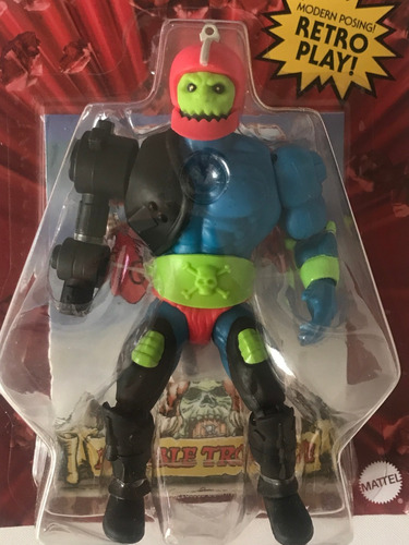 Trapjaw Motu Origins Trap Jaw Mandibula Retro Unpunched Card (Usado)