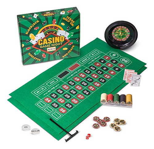 Coleccion De Juego - Casino Game Night | 4-in-1 Gambling Gam