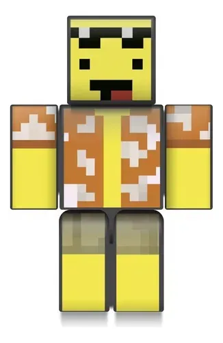 Boneco Minecraft Mel 25cm Streamers Articulado Original