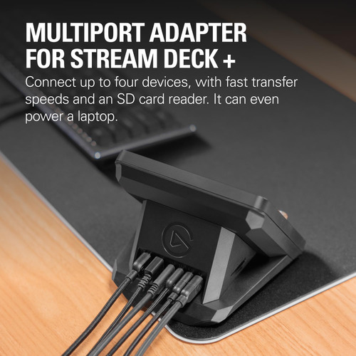 Hub Usb Elgato Para Stream Deck + Con 2 Puertos Usb-c/2 Usb-