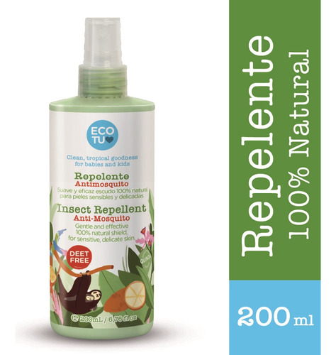 Repelente Ecotu 100% Natural X 200ml