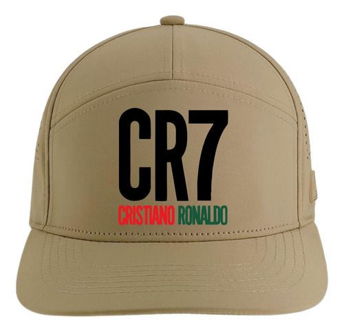 Gorra Cr7 Cristiano Ronaldo 5 Paneles Premiun Caqui