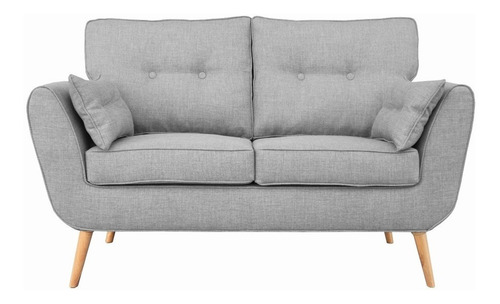 Interliving Malmö Sofá - Gris - 2 - Madera - Caqui