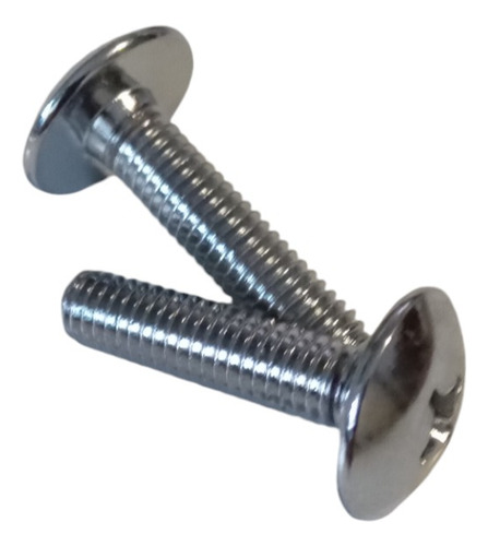 Tornillos Cromados Philips 6x25mm + Arandelas R 10 Unidades