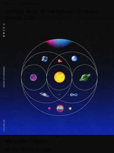 Imagen 1 de 1 de Coldplay Music Of The Spheres Cd Original 2021
