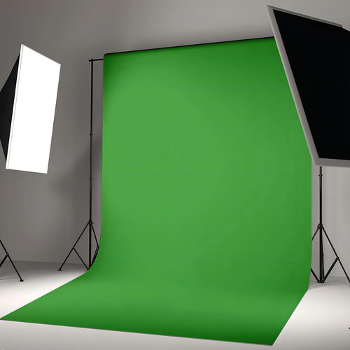 Fundo Infinito Verde Em Papel (chroma Key) 2,70 X 11 Metros