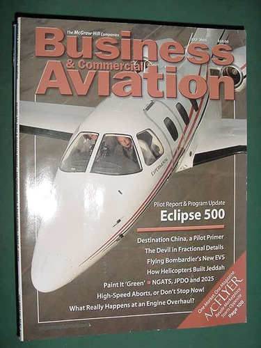 Revista Business Comercial Aviation 7/05 Eclipse 500 Aviones