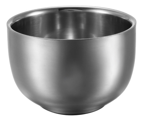 Taça De Barbear Masculina Prateada Em Aço Inoxidável Barber