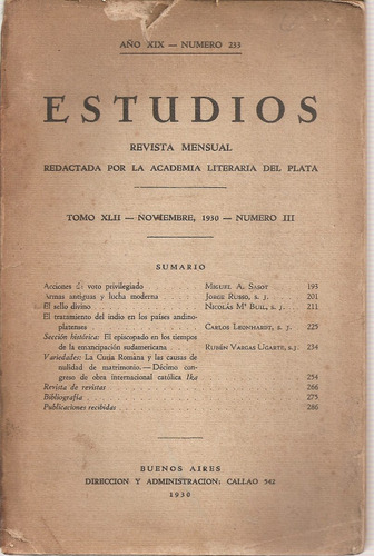 Revista Estudios Nº 3 - 1930