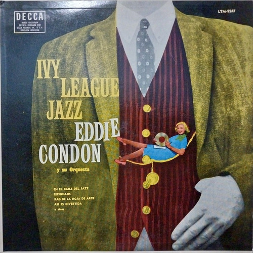 Eddie Condon Ivy League Jazz Tapa Y Vinilo 9 