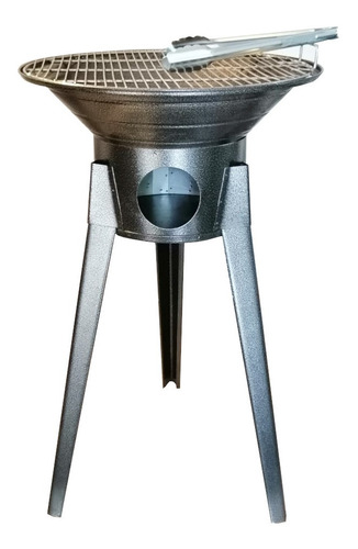 Asador De Carbón Súper Resistente Tipo Clásico, Negro Hierro