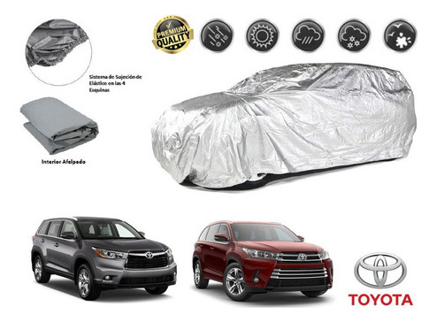 Lona Cubreauto Afelpada Premium Toyota Highlander 2.7l 2015