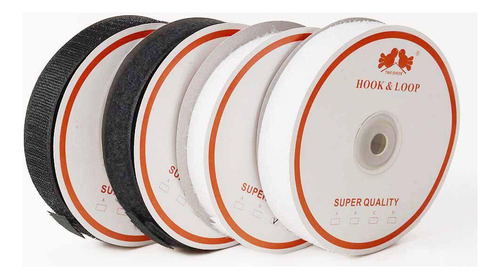 Velcro para coser, 50 mm x 25 m, blanco, para hombre y mujer